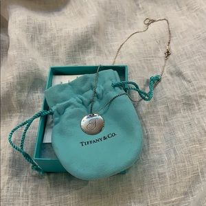 Tiffany, “Tiffany Notes” “S” Disc Charm on Chain